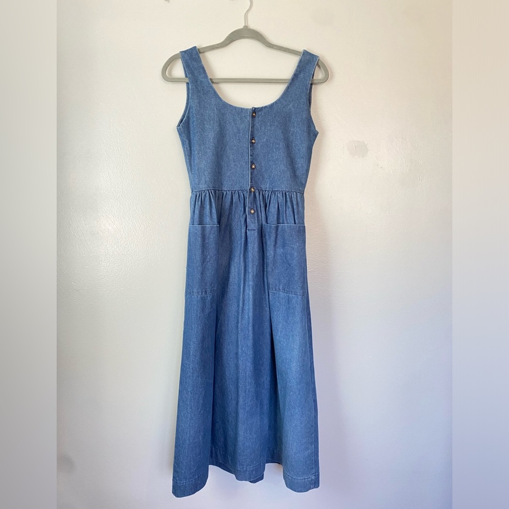 Vintage Demin Maxi Dress 90s early 2000s Size XS